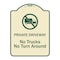 Signmission Designer Series-Private Driveway. No Trucks No Turnaround, 24" x 18", TG-1824-9779 A-DES-TG-1824-9779 - alternate 1